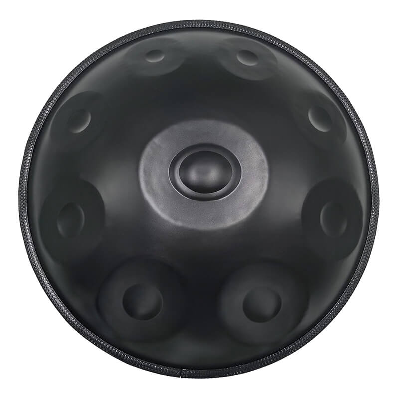 Handpan Pure Black 9 Notes D Minor Scale Hangdrum with gift set – Tak Drum