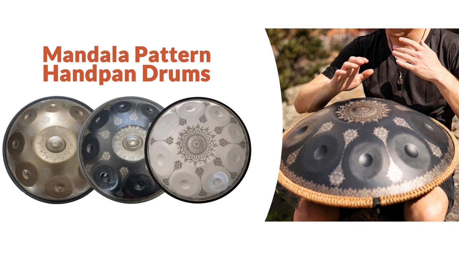 Mandala Pattern Handpan Drums