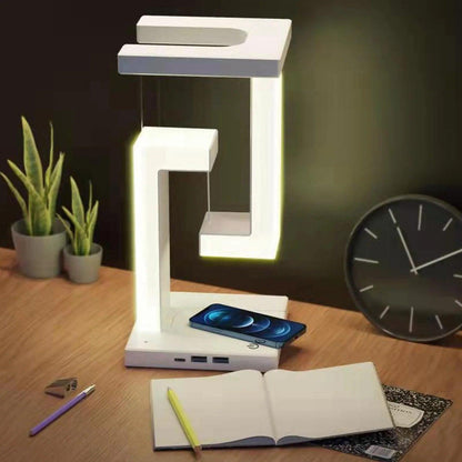 Lighteme Suspended anti-gravity wireless charging desk lamp