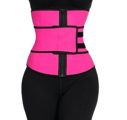 Lighteme Fitness Waist Sweat Belt ~ With Velcro & Zipper!