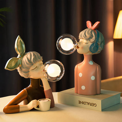 Lighteme Bubble blowing girl lamp - The cutest lighting idea there is!