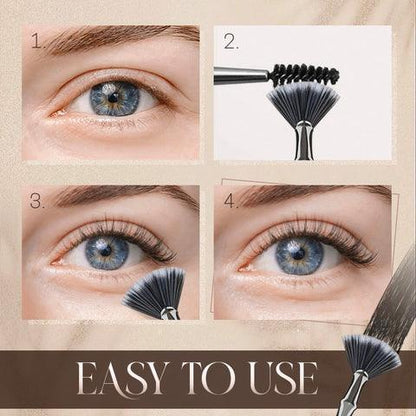 Lighteme Angled Fan-Shaped Eyelash Brush