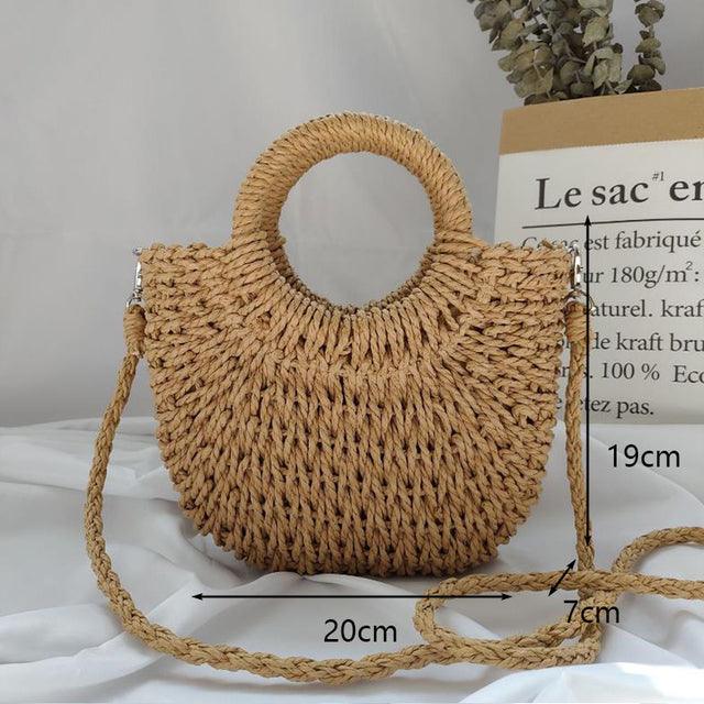 Lighteme Handmade Women Bags moon shaped summer bags