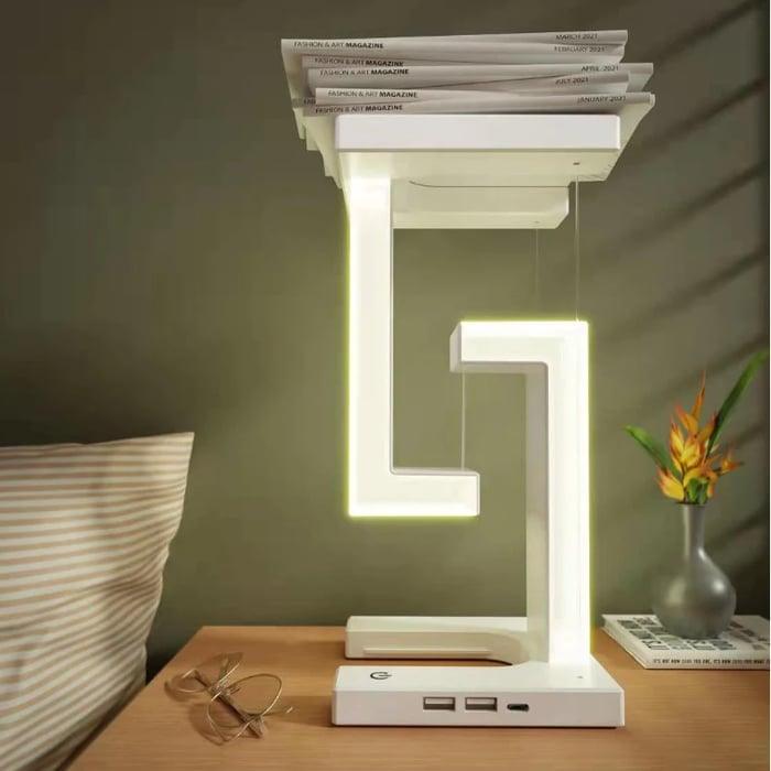 Lighteme Suspended anti-gravity wireless charging desk lamp