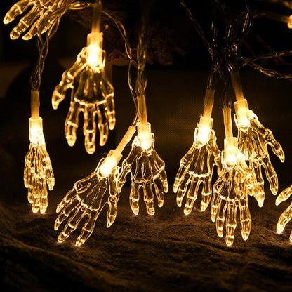 Starbones™ Solar LED Halloween Skeleton Hand Lamp String