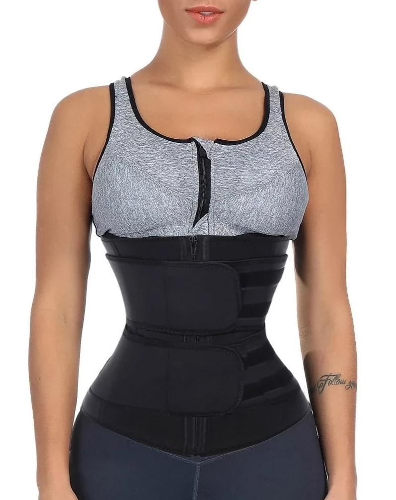 Lighteme Premium Waist Trainer - Double Compression Velcro Straps and Supportive Zipper!