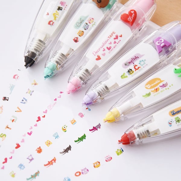 Lighteme DIY Lace Decoration Tape Pen | Set of 6