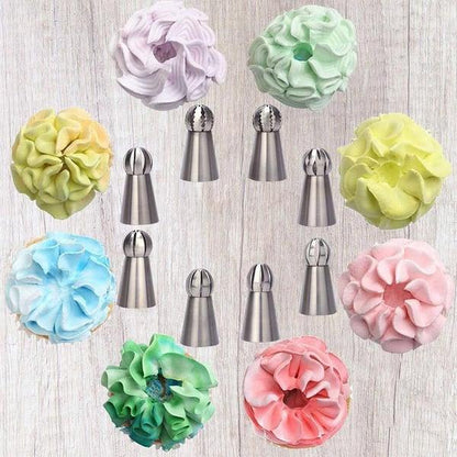 Lighteme Cake Decor Piping Tips Set of 9 PCS