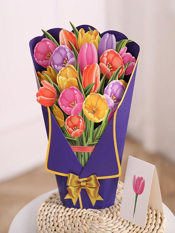 Lighteme 3D Flower Bouquet Greeting Card