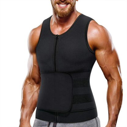 Lighteme Men's Fat Burning Waist Sauna Vest - Burn Extra Calories & Tone Up Fast!