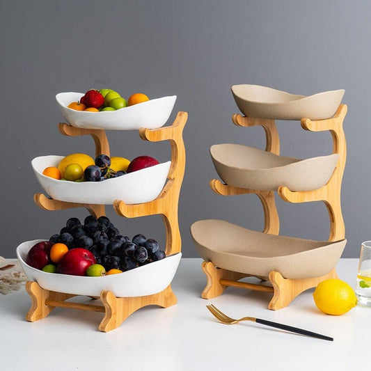 Lighteme Luxury Three-layer artistic fruit plate