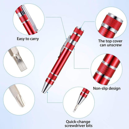 Lighteme 8 in 1 mini pen screwdriver