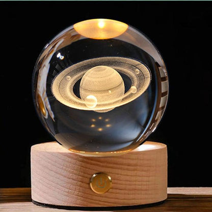 Lighteme 3D glowing crystal globe - a night light like no other!