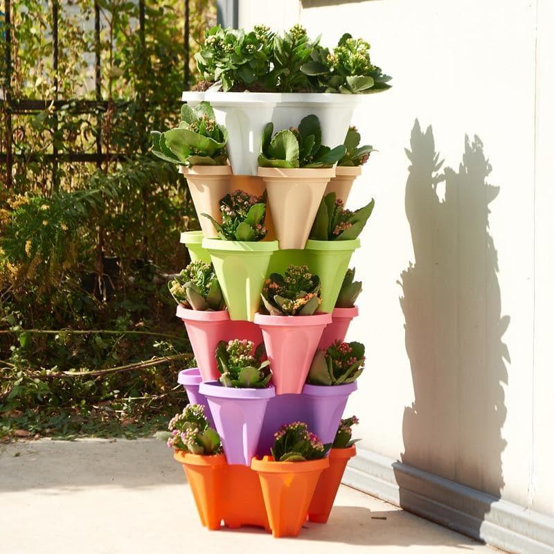 Lighteme The ultimate space-saving, vertically stackable flower tower