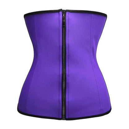 Lighteme Plus Size "Clip & Zip" Waist Trainer - 3 Hook & Zippered Body Shaper!