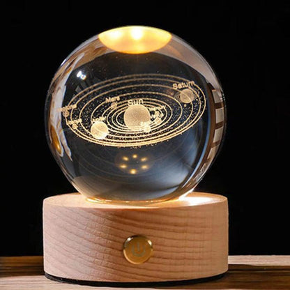 Lighteme 3D glowing crystal globe - a night light like no other!