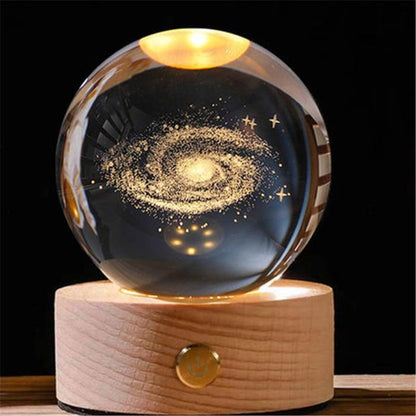 Lighteme 3D glowing crystal globe - a night light like no other!