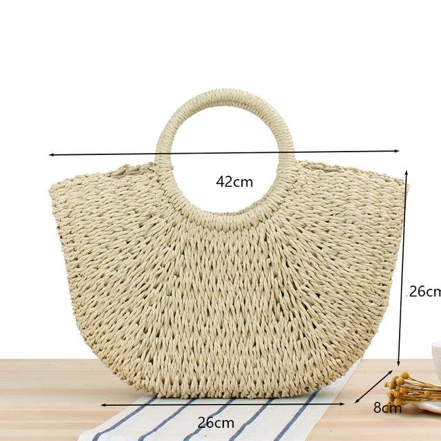 Lighteme Handmade Women Bags moon shaped summer bags