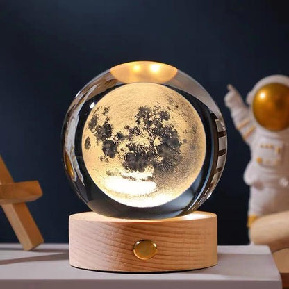 Lighteme 3D glowing crystal globe - a night light like no other!