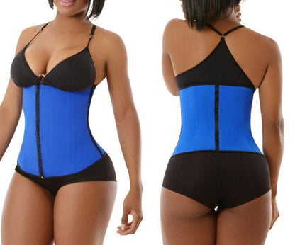 Lighteme Plus Size "Clip & Zip" Waist Trainer - 3 Hook & Zippered Body Shaper!