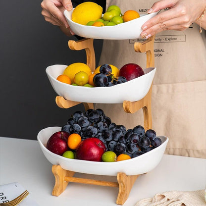 Lighteme Luxury Three-layer artistic fruit plate