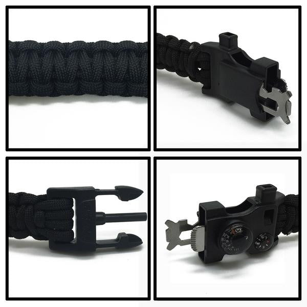 Lighteme Survival 15 in 1 Paracord Bracelet