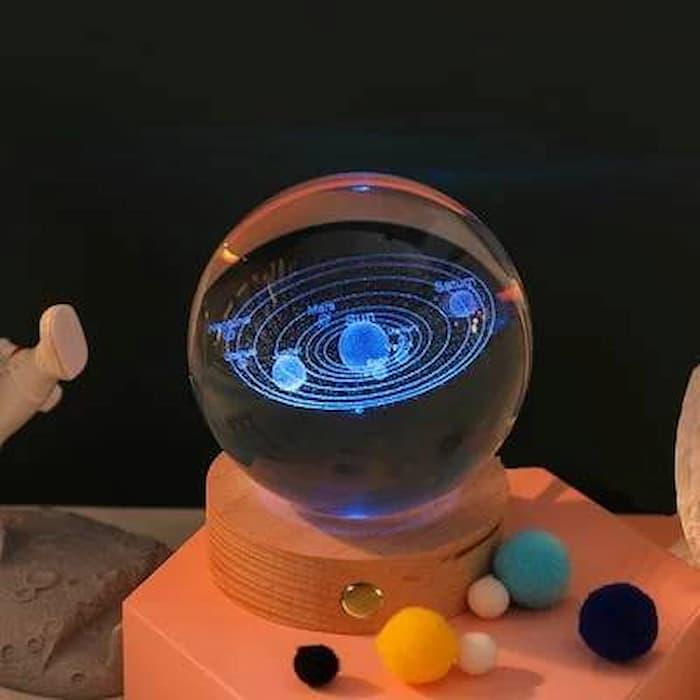 Lighteme 3D glowing crystal globe - a night light like no other!