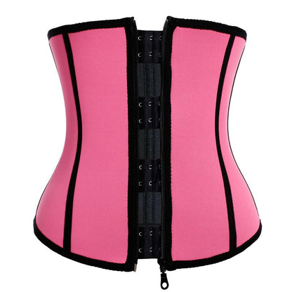 Lighteme Plus Size "Clip & Zip" Waist Trainer - 3 Hook & Zippered Body Shaper!