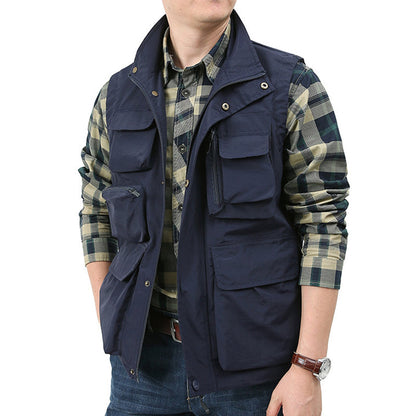 Lighteme Men’s Classic Utility Cargo Vest