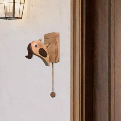 Lighteme Handcrafted Wooden Woodpecker Doorbell