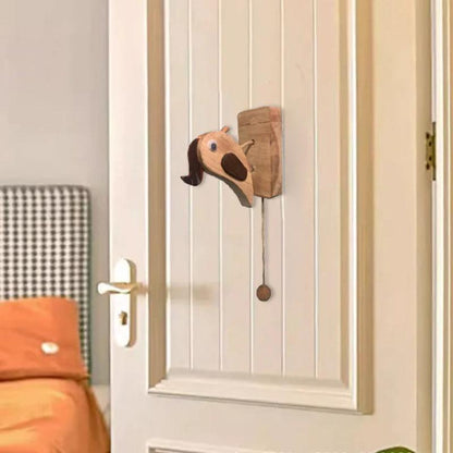 Lighteme Handcrafted Wooden Woodpecker Doorbell