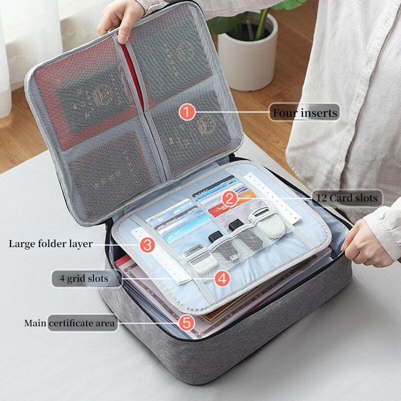 Lighteme Premium document organizer bag