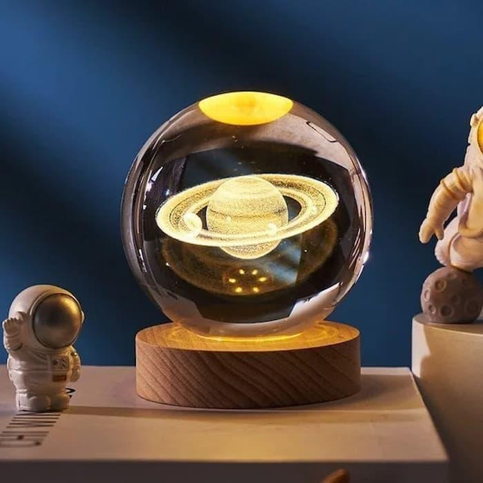 Lighteme 3D glowing crystal globe - a night light like no other!