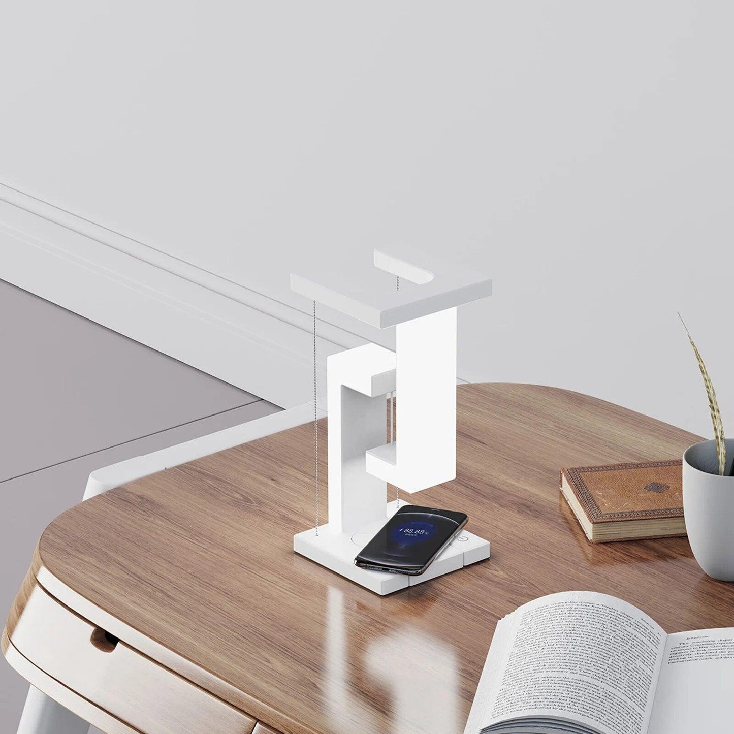 Lighteme Suspended anti-gravity wireless charging desk lamp