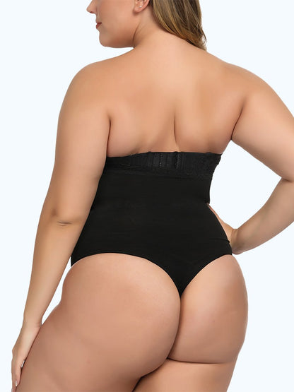 Lighteme Sexy Plus Size Thong Bodysuit Waist & Stomach Shaper