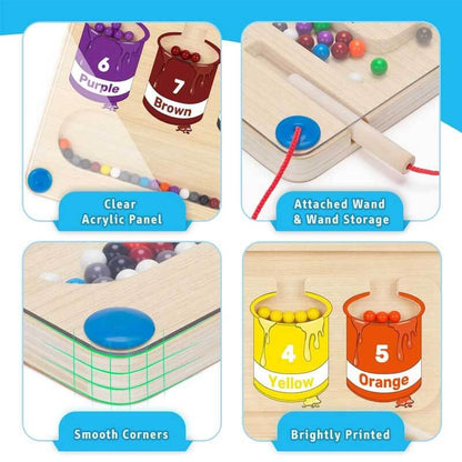 Lighteme Magnetic Maze Color and Number Maze Toy