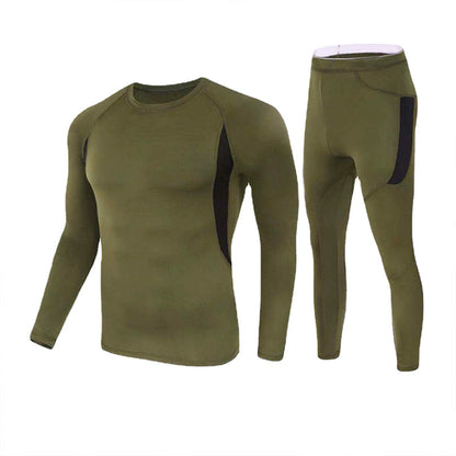 Lighteme Men's Stretch Thermal Underwear Tactical Sports Shapewear Set