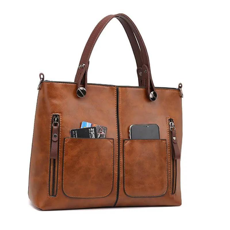 Lighteme Leather shoulder bag The Fashion you need