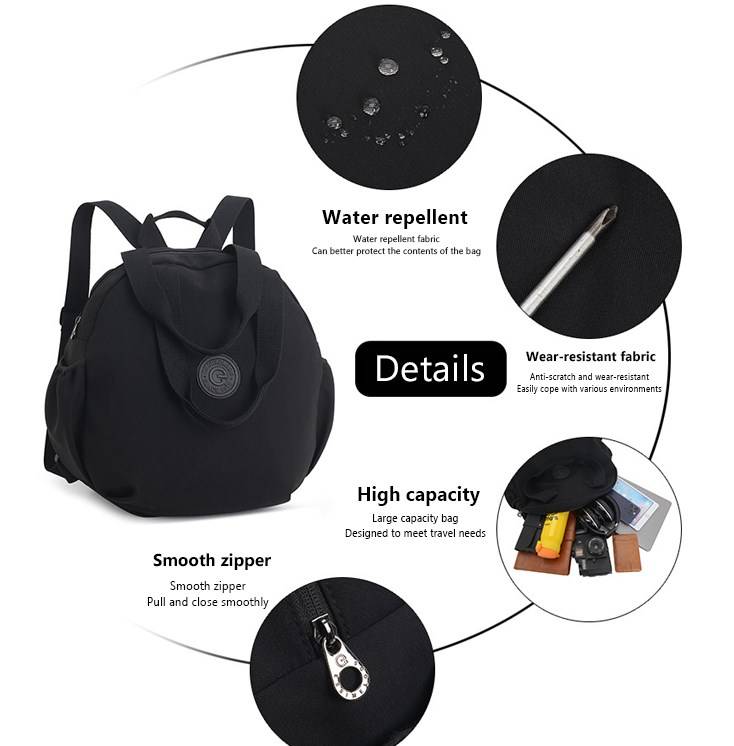 Lighteme Women Portable Water Repellent Backpack