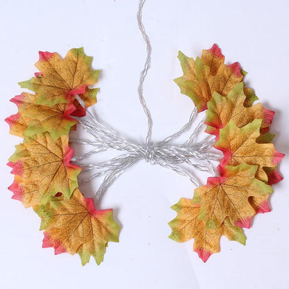 Lighteme Halloween Maple Leaf LED Light String