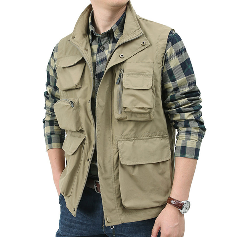 Lighteme Men’s Classic Utility Cargo Vest