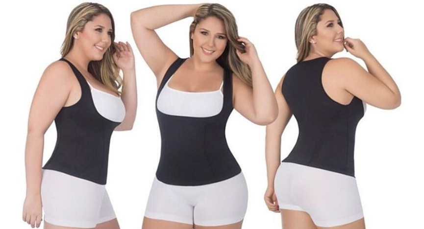 Lighteme Plus Size Sauna Tank Top - Ab & Waist Slimming Weight Loss