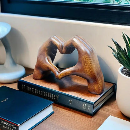 Lighteme Love hand decoration with imitation wood grain