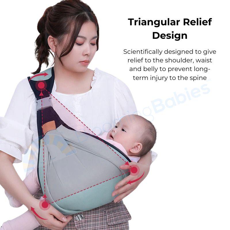 Lighteme Bub Sling - Simple, pain-free baby carrier with snap closure