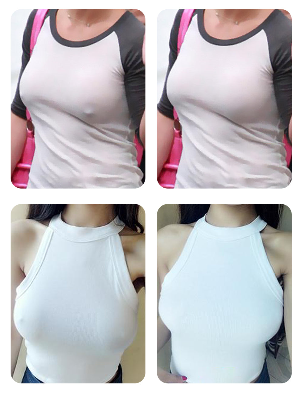 (2+2 free) Lighteme Nipple Covers - Throw away your bra! - Perfect for the coming summer