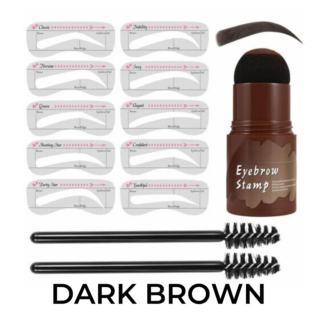 Lighteme Stencil & Stamp Kit for Quick eyebrow drawing