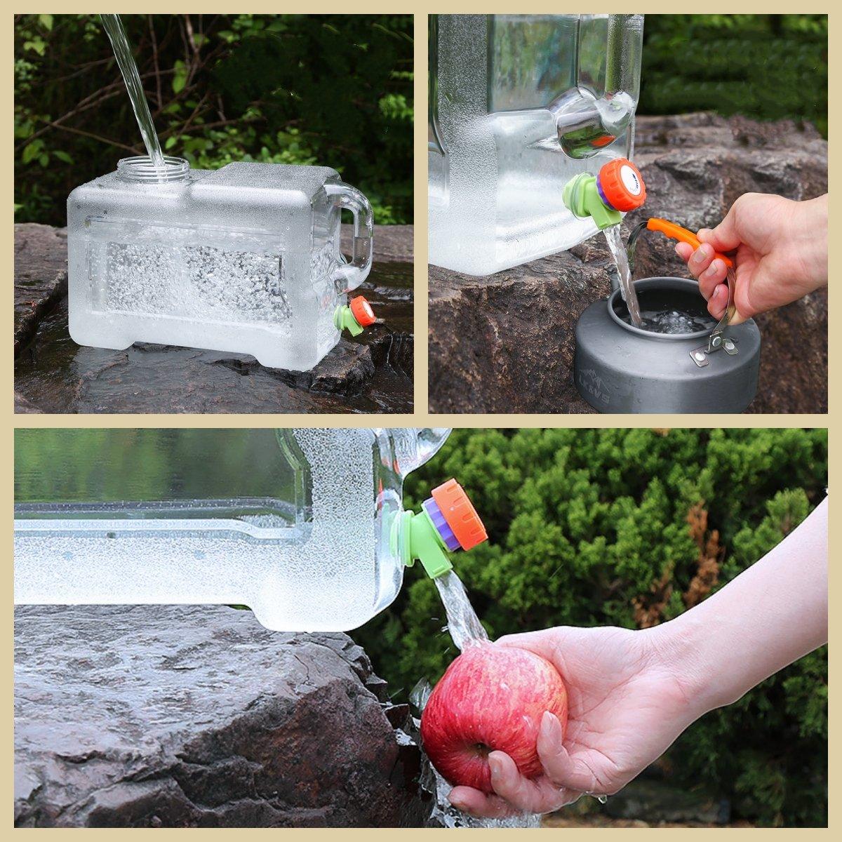 Lighteme Portable Outdoor Water Container with Faucet