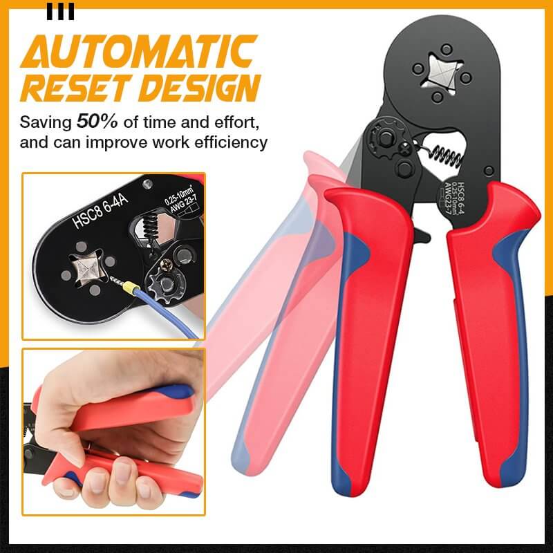 Lighteme Ratchet Tubular Terminal Wire Crimpers Set