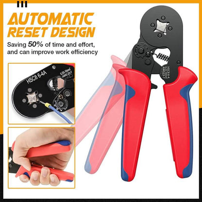 Lighteme Ratchet Tubular Terminal Wire Crimpers Set