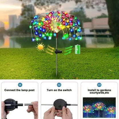 Lighteme Waterproof Solar Garden Fireworks Lamp | BUY 1 GET 1 FREE (2PCS)